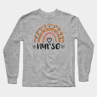 Rainbow Nurse day Week Life Gift 2021 Long Sleeve T-Shirt